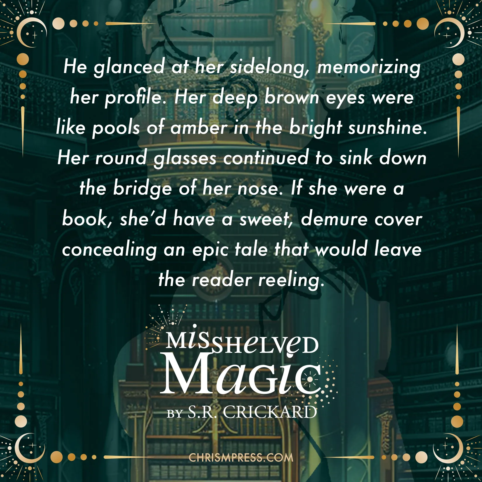 Quote from Misshelved Magic — if she were a book